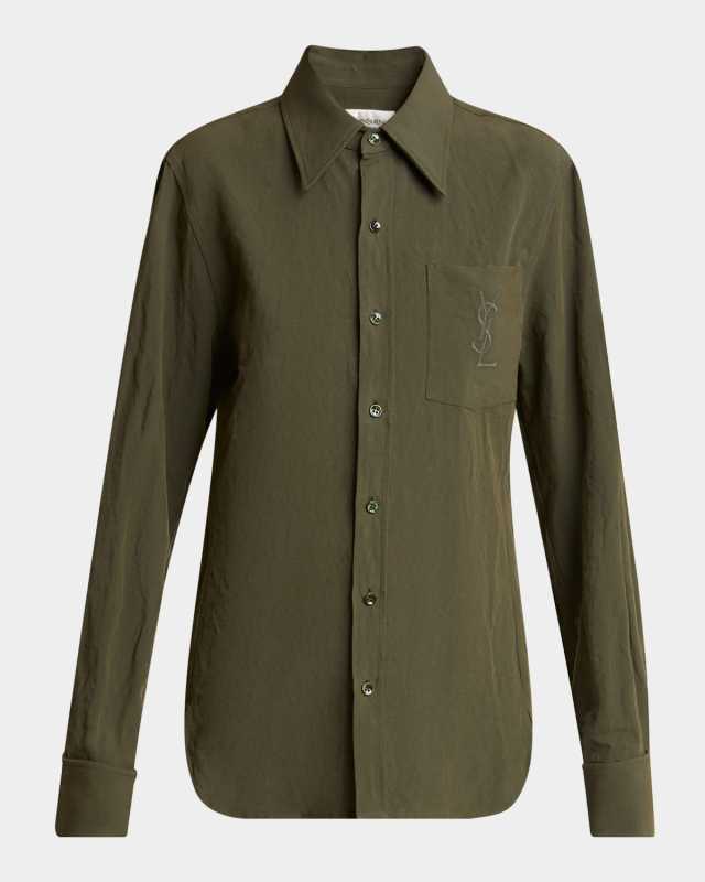 YSL Pocket Button-Down Shirt